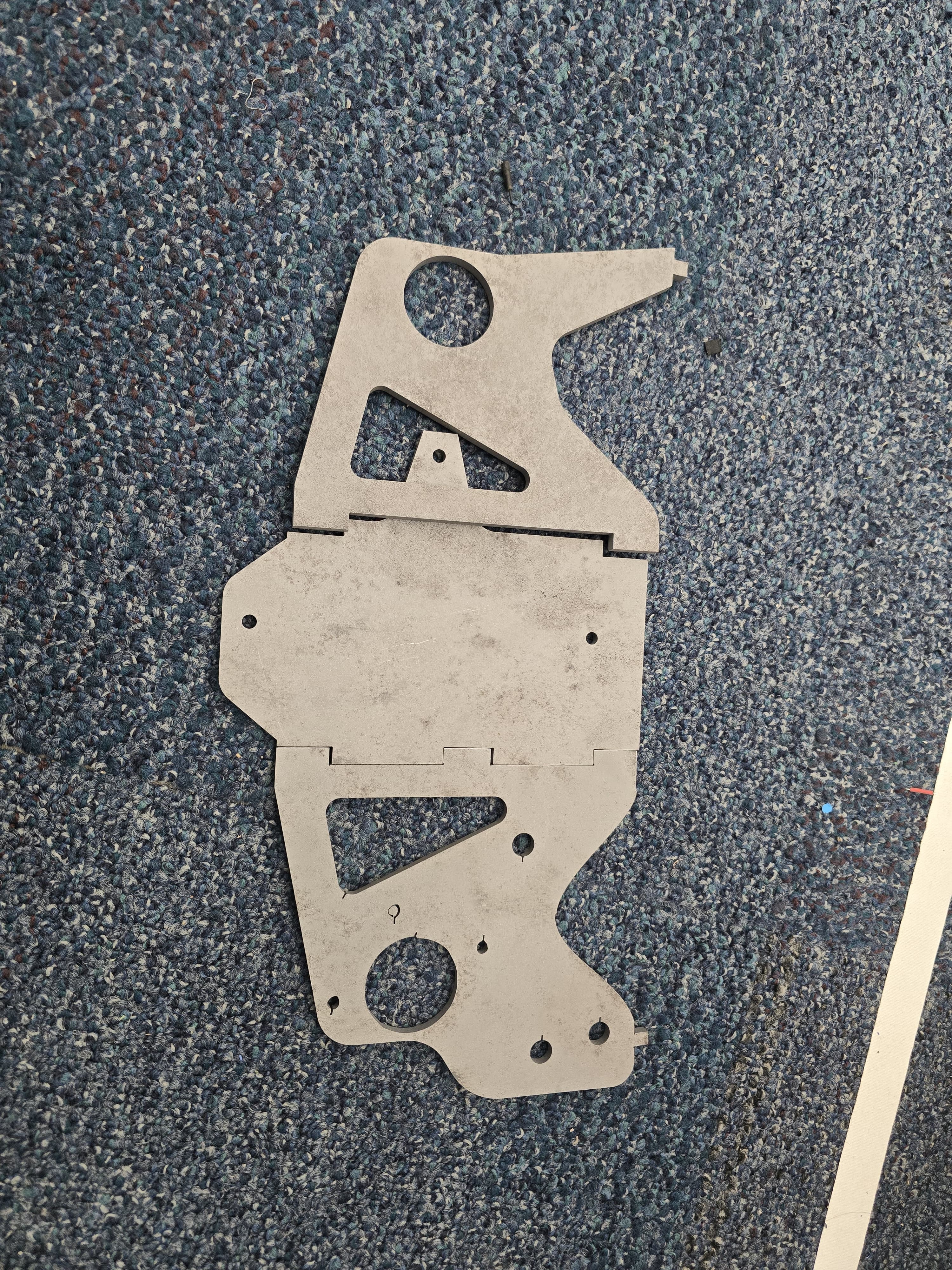 Swerve mount showing A36 steel fabrication and welding